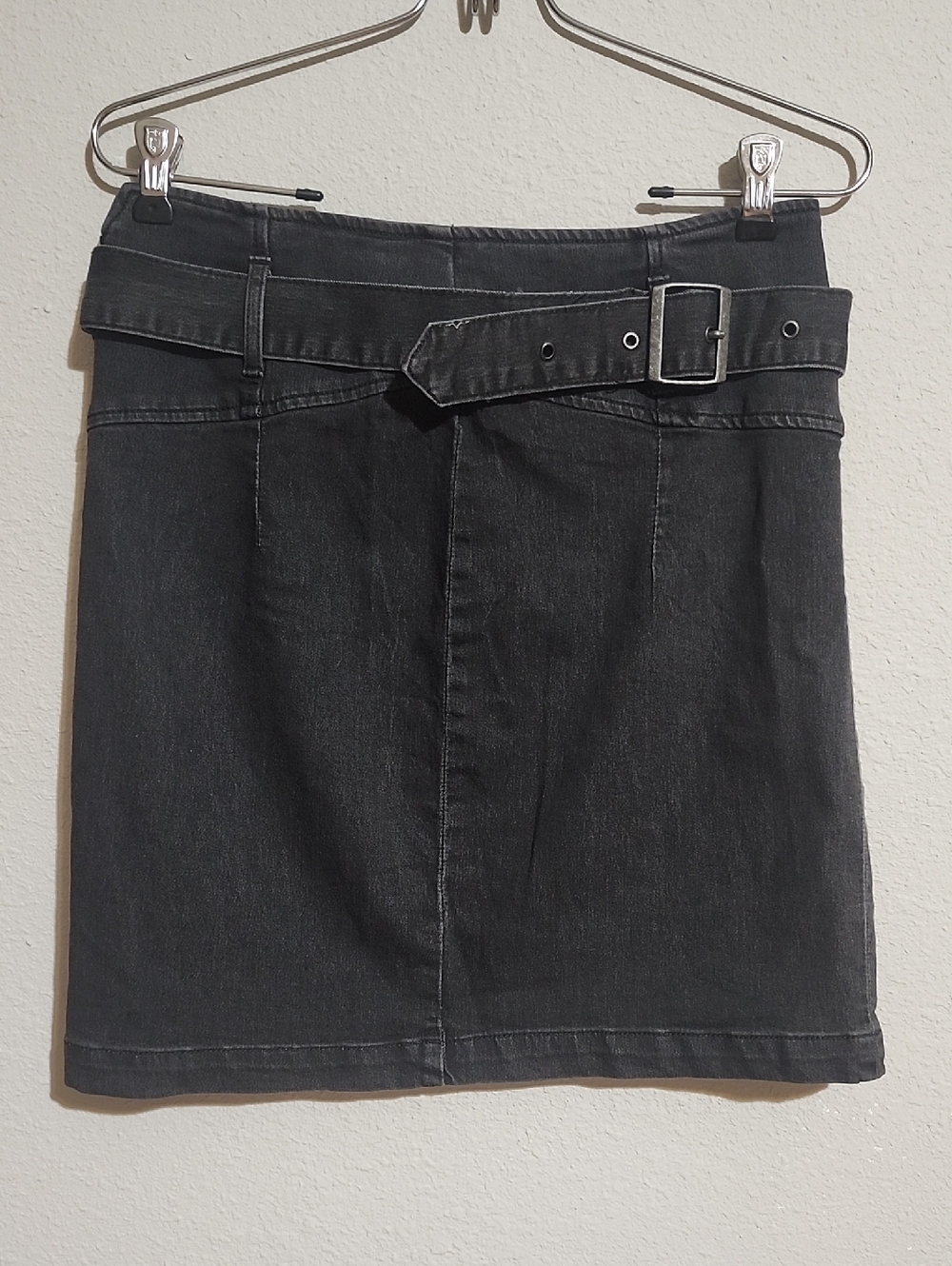 Free People Black Belted Mini Skirt Size 12